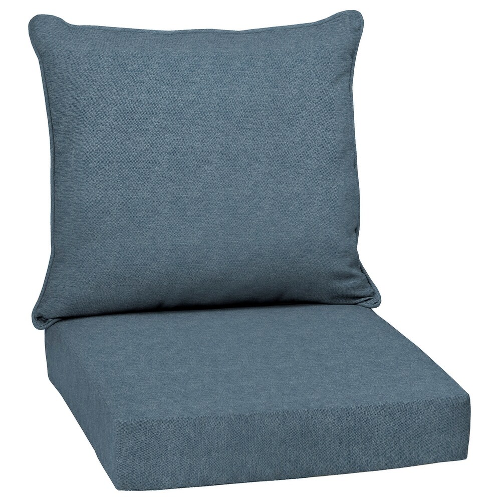 Arden Selections denim alair Outdoor Deep Seat Cushion Set   24 W x 24 D in.