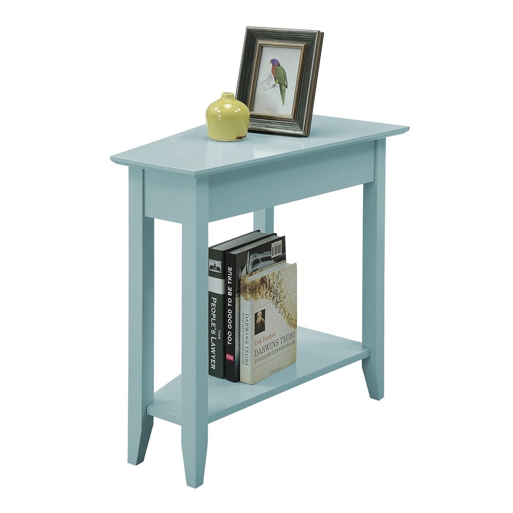 Convenience Concepts American Heritage Wedge End Table with Shelf