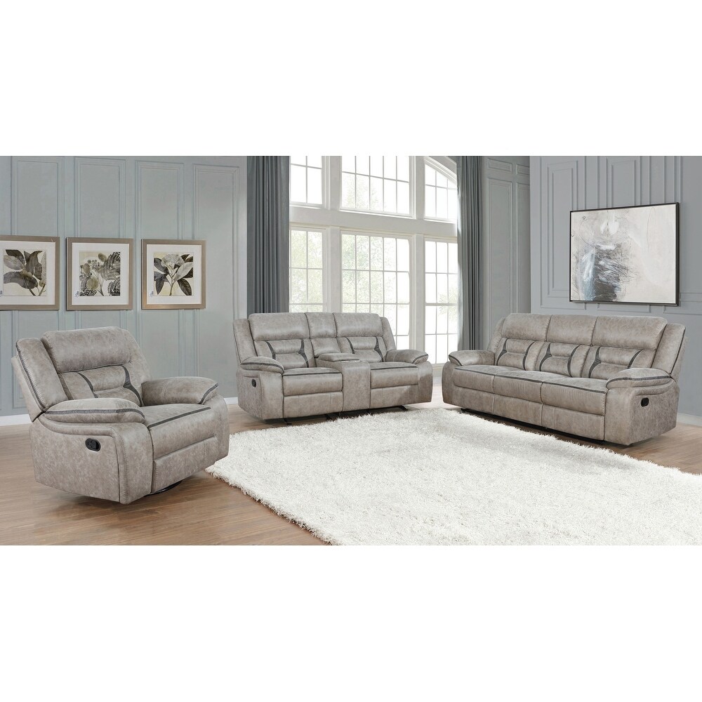 Coaster Furniture Greer 3 piece Upholstered Tufted Living Room Set