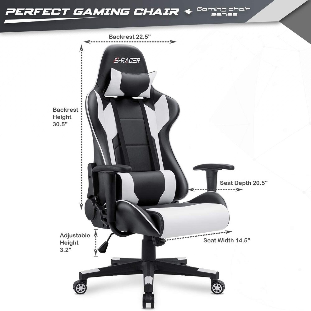 Furniwell Gaming Chair Computer Office Chair Ergonomic Desk Chair