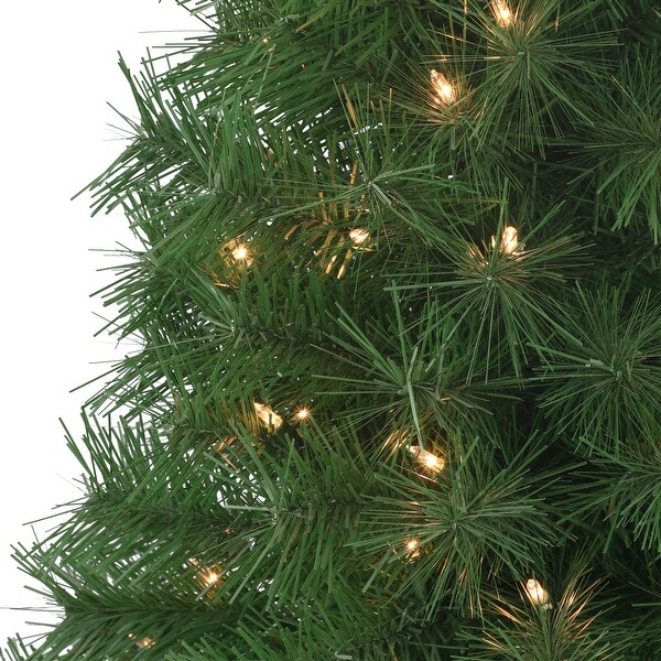 Puleo International 3 ft. PreLit Snow Ridge Artificial Fir Tree