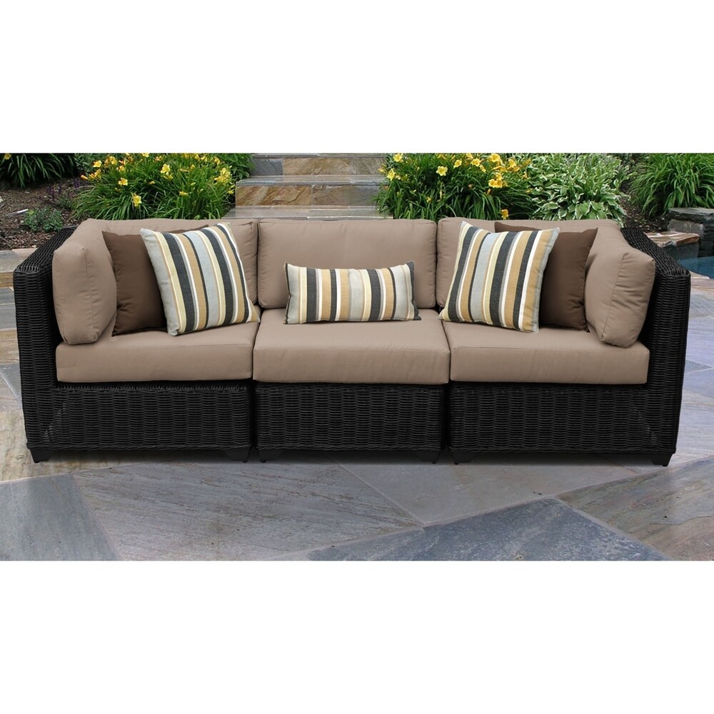 Venice 3 Piece Outdoor Wicker Patio Furniture Set