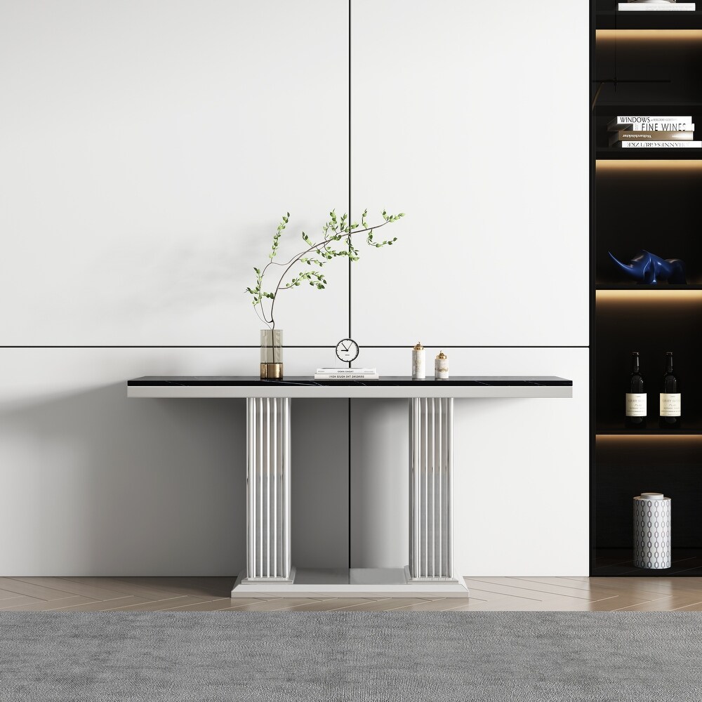 Modern Rectangular Marble Console Table  0.71\