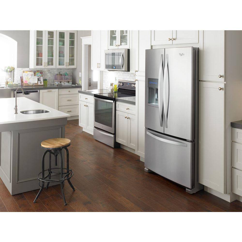 Whirlpool 25 cu. ft. French Door Refrigerator in Fingerprint-Resistant Stainless Steel WRF555SDFZ