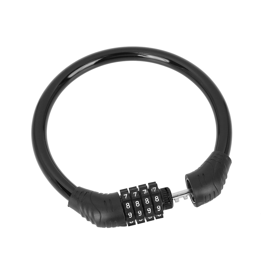 43cmx10mm Security Portable 4 Digit Resettable Combination Bike Cable Lock Bicycle Locks Black