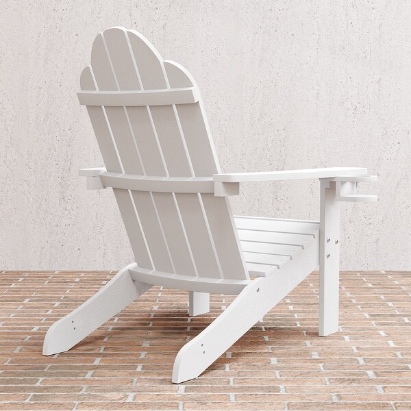 LUE BONA Plastic Poly Weather Resistant Outdoor Patio Adirondack Chair 1Pack