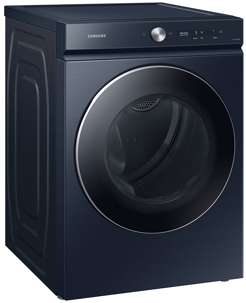  Bespoke 7.6 Cu. Ft. Brushed Navy Ultra Capacity Gas Dryer With AI Optimal Dry And Super Speed Dry