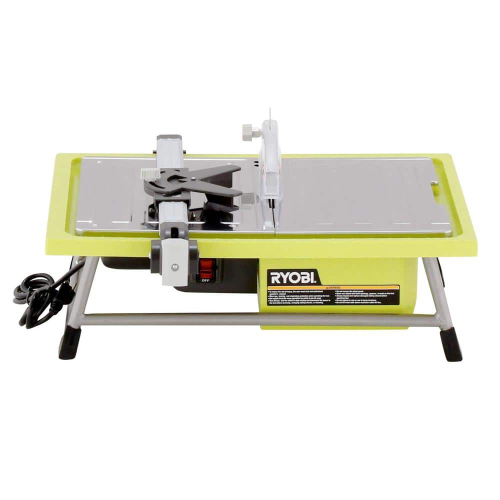 RYOBI 7 in. 4.8 Amp Tile Saw with Stand WS722SN