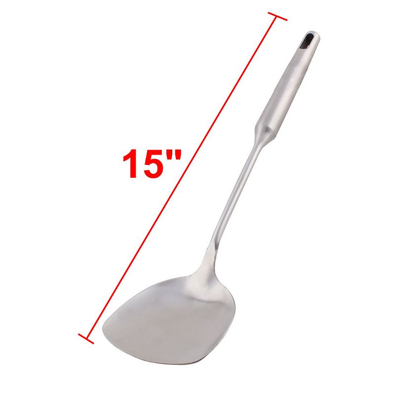 Home Kitchen Cooking Stainless Steel Pancake Turner Spatula Tool 15 Long