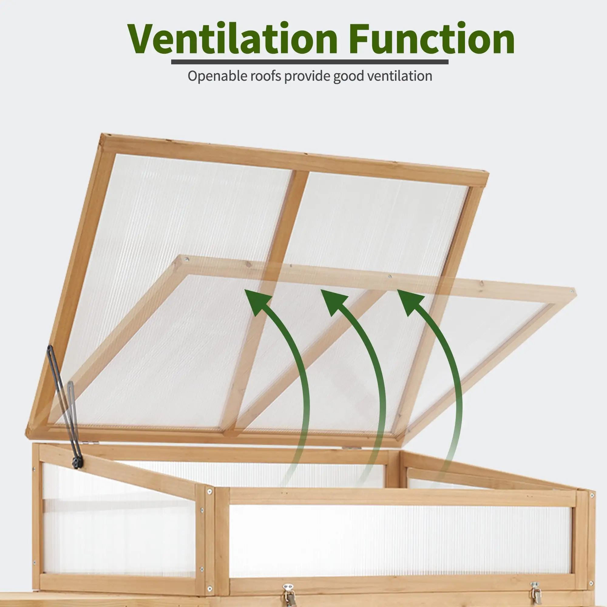 Cold Frame Greenhouse for outdoors  Raised Garden Bed Planter Box with Legs and Wooden Greenhouse  for outside winter