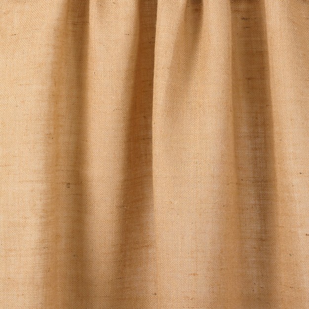 Saro Lifestyle Burlap Jute Chic Lined Curtain Panel