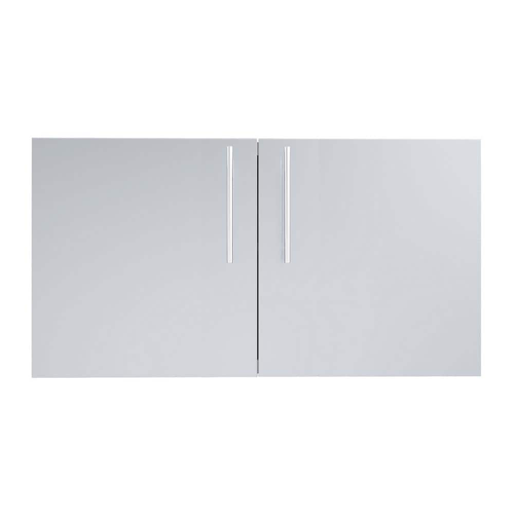 Sunstone Designer Series Raised Style 42 in. 304 Stainless Steel Double Access Door with Shelves DE-DD42