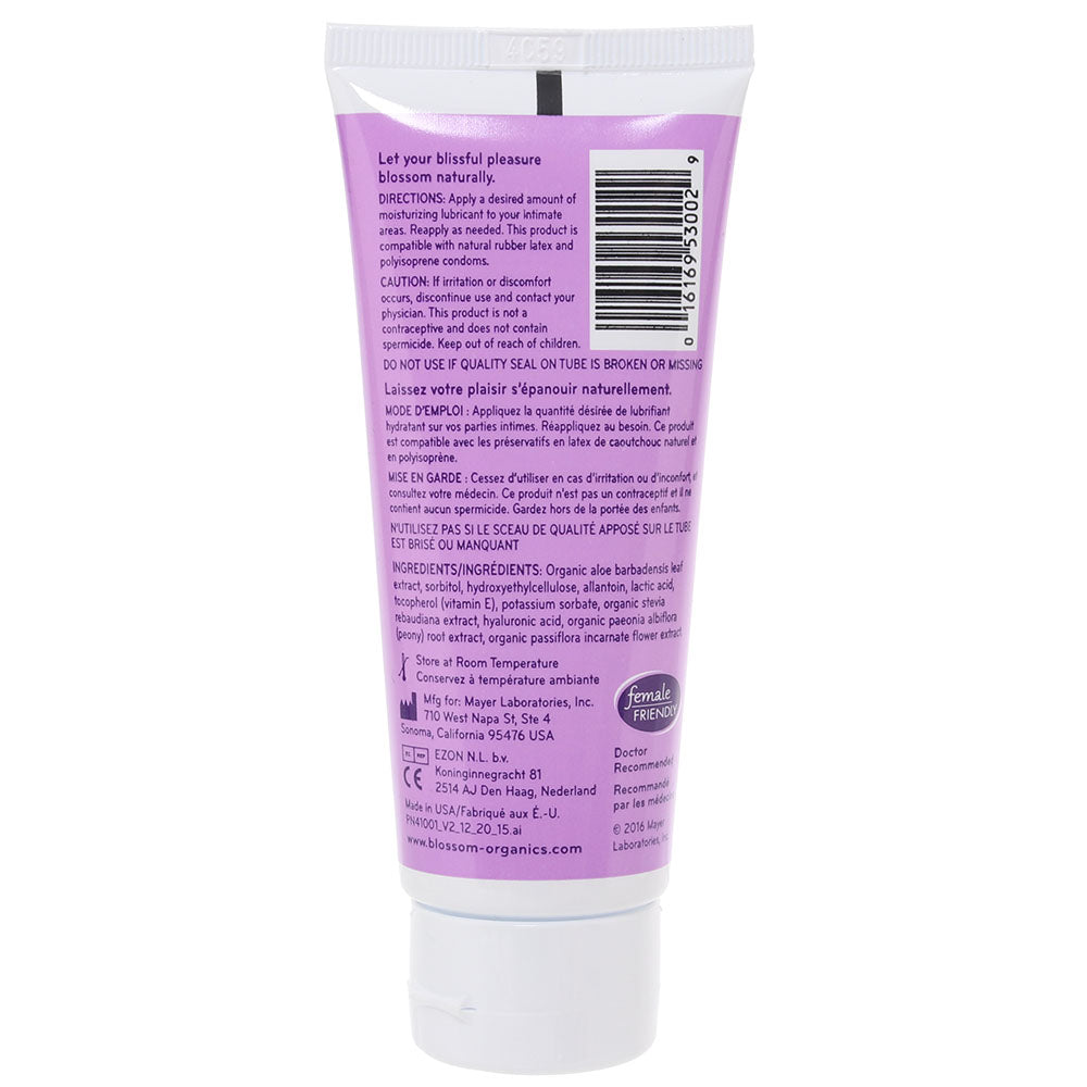 Blossom Organic Natural Lube in 2.5 oz/75ml