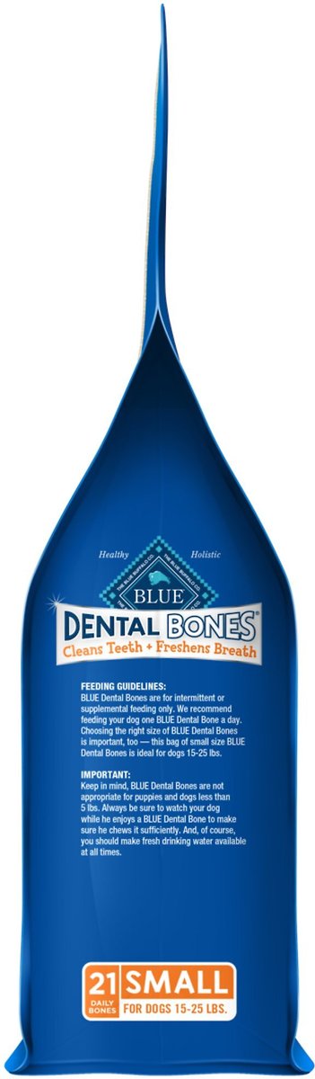 Blue Buffalo Dental Bones Small All Natural Rawhide-Free Dental Dog Treats