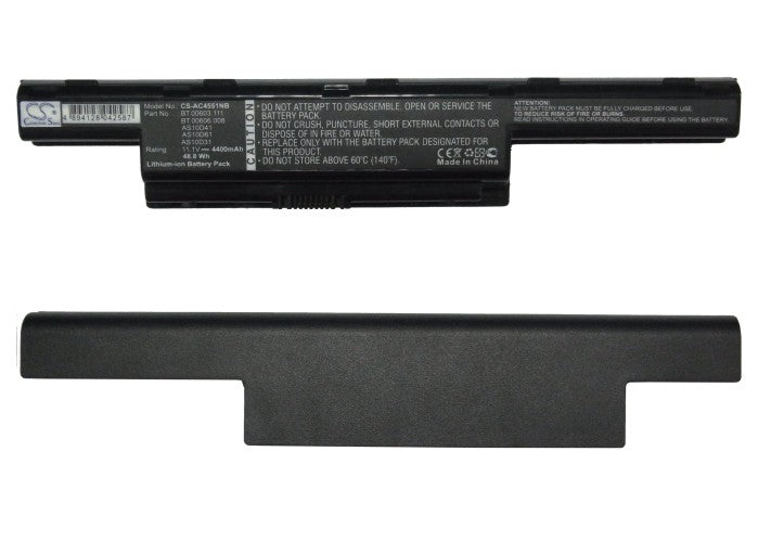 Acer Aspire 4250 Aspire 4250C52G25Mikk As 4400mAh Replacement Battery BatteryClerkcom Laptop and Notebook