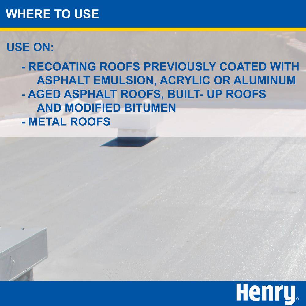 Henry 687 Enviro-White 100% Acrylic Reflective Elastomeric Roof Coating 5 gal. HE687406