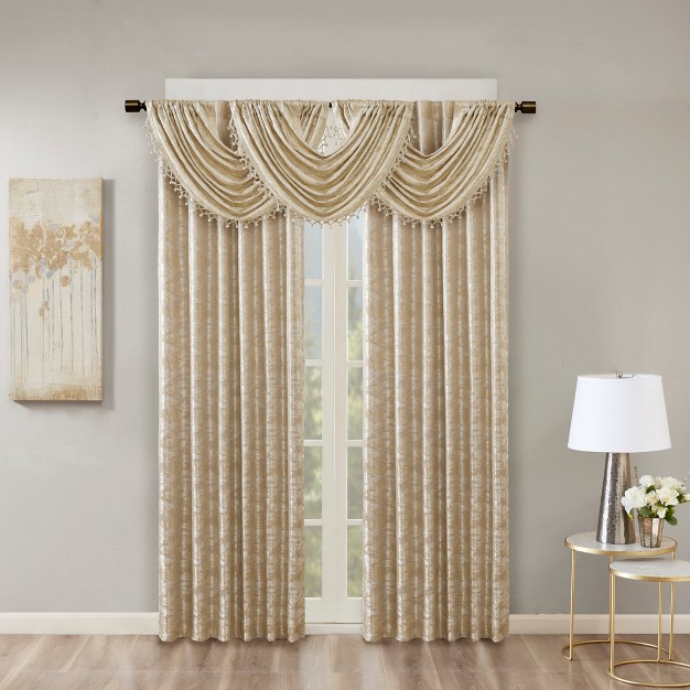 Aurora Jacquard Window Valance Gold Sunsmart