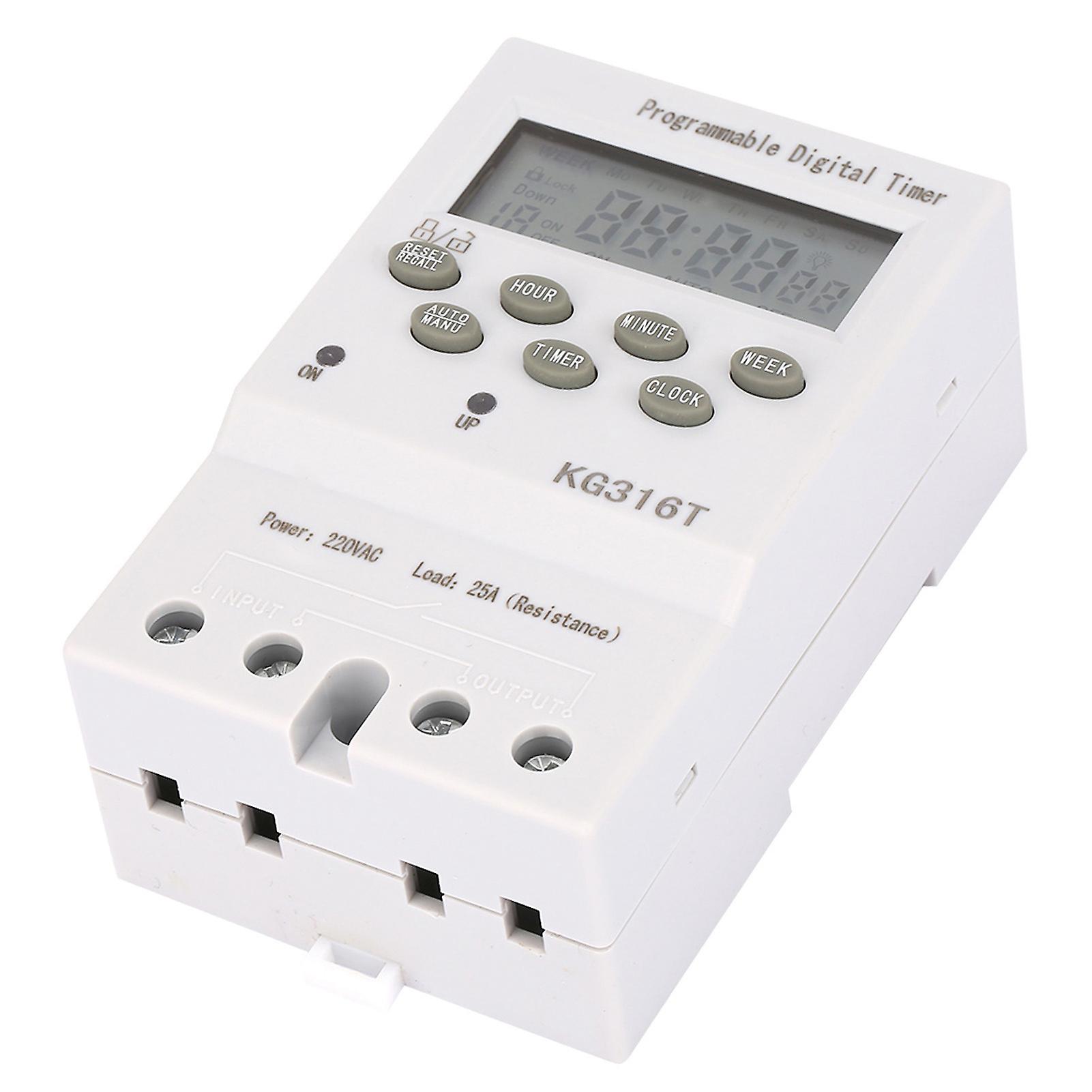 Kg316t 220v Microcomputer Time Control Switch Programmable Automatic Digital Timer Switch