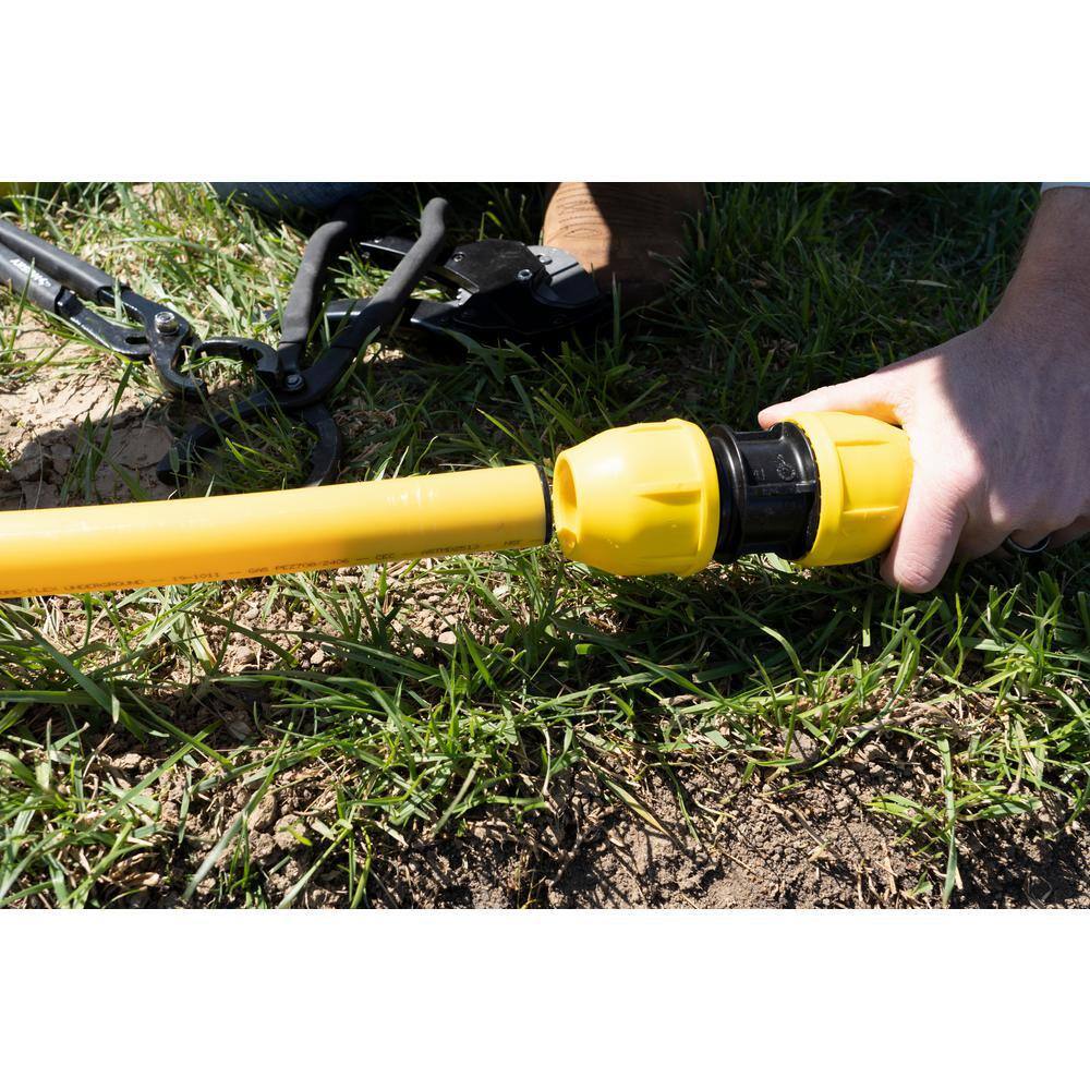 HOME-FLEX 1 in. IPS x 100 ft. DR 11 Underground Yellow Polyethylene Gas Pipe 19-111100