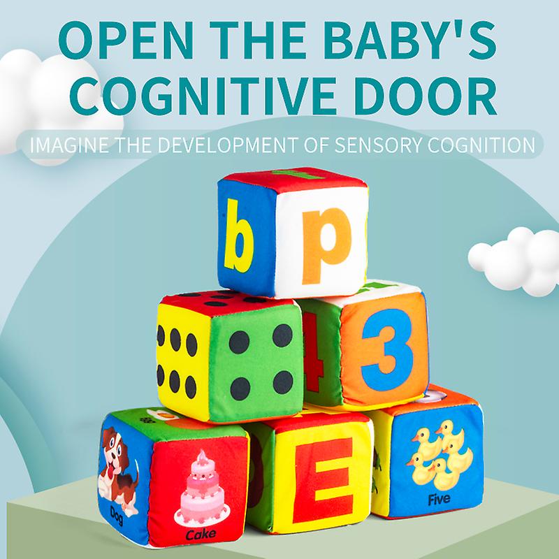 Open The Babyis Cognitive Door Puzzle Early Education Sponge Dice Toy