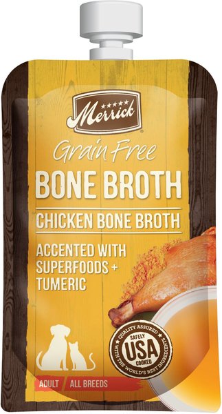 Merrick Chicken Bone Broth Grain-Free Wet Dog Food Topper