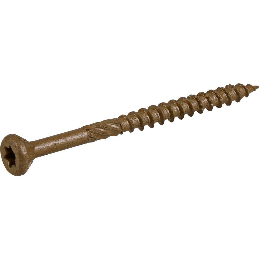 Everbilt #9 x 2-12 in. Star Drive Flat Head Exterior Wood Screws (100-Pack) 117337