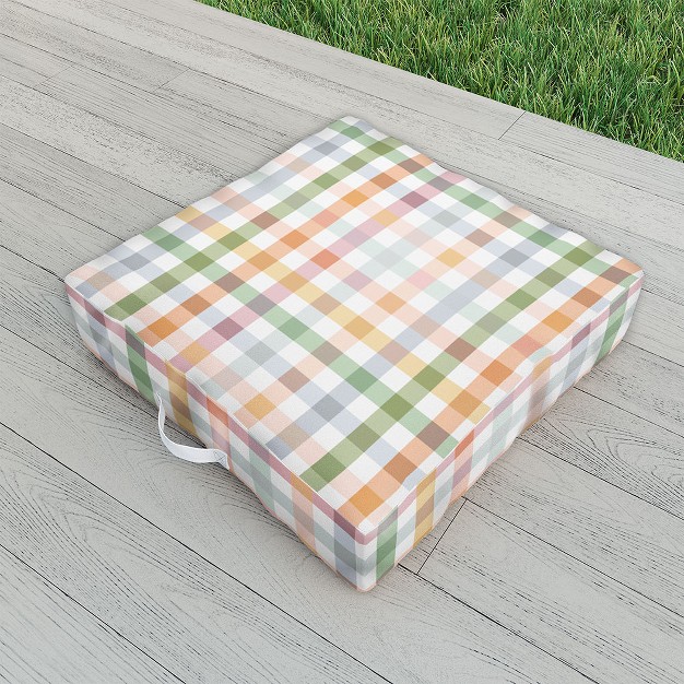 Ninola Design Countryside Gingham Picnic Outdoor Floor Cushion Deny Designs