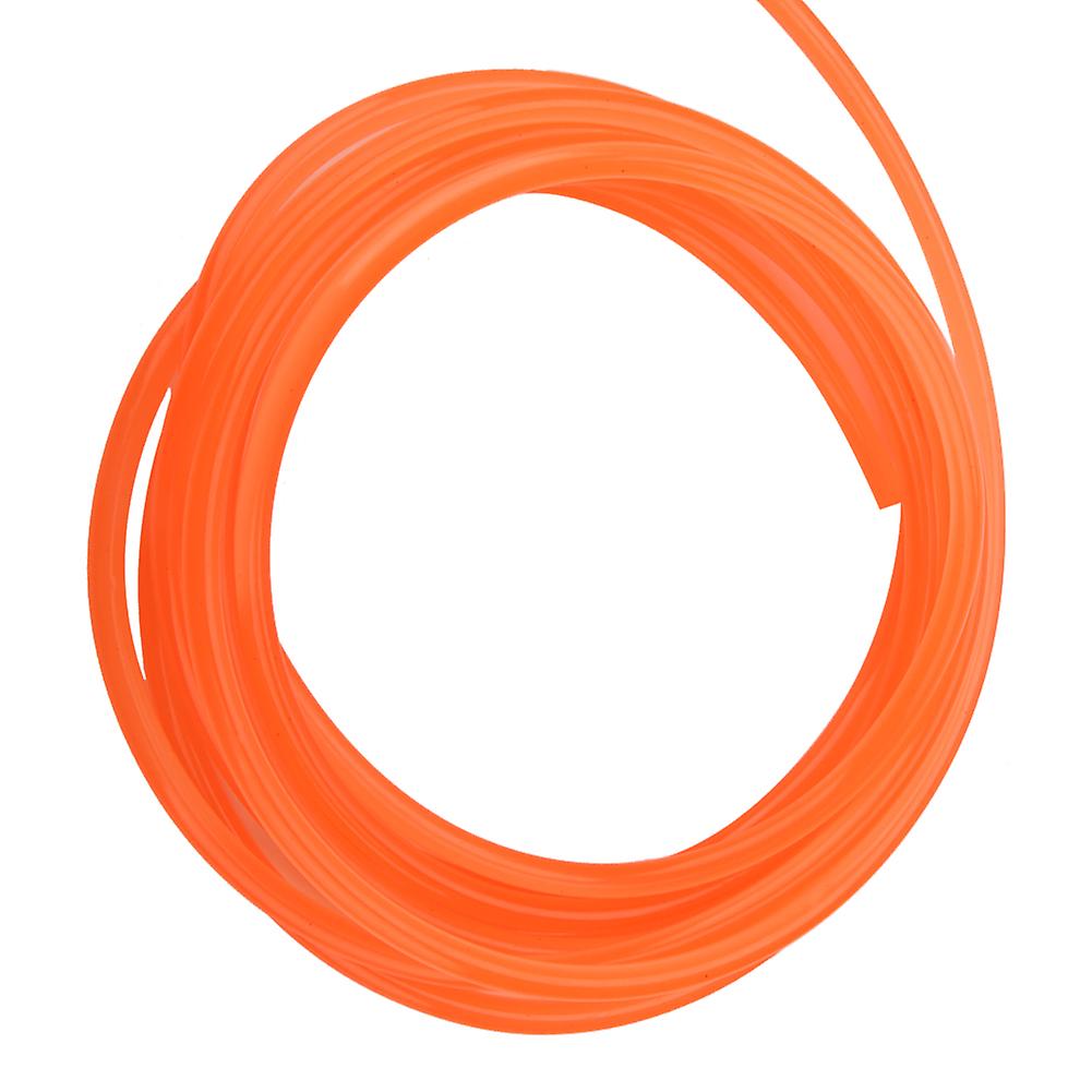 Orange Smooth Surface Pu Polyurethane Round Belt For Drive Transmission(8mm*5m)