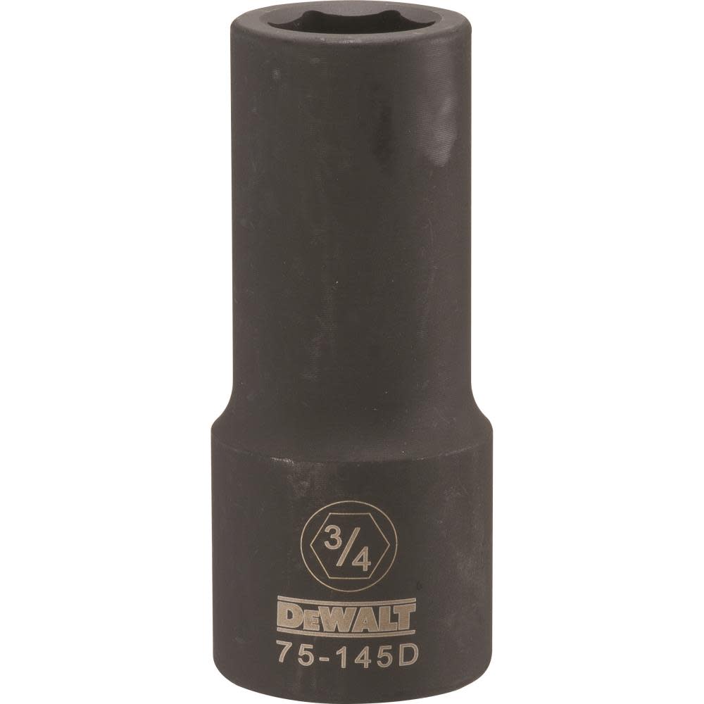 DW 3/4 Drive X 3/4 6PT Deep Impact Socket DWMT75145OSP from DW