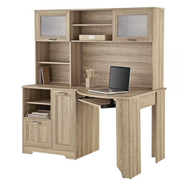 Magellan 58” Hutch for Corner/L-Desk， Blonde Ash