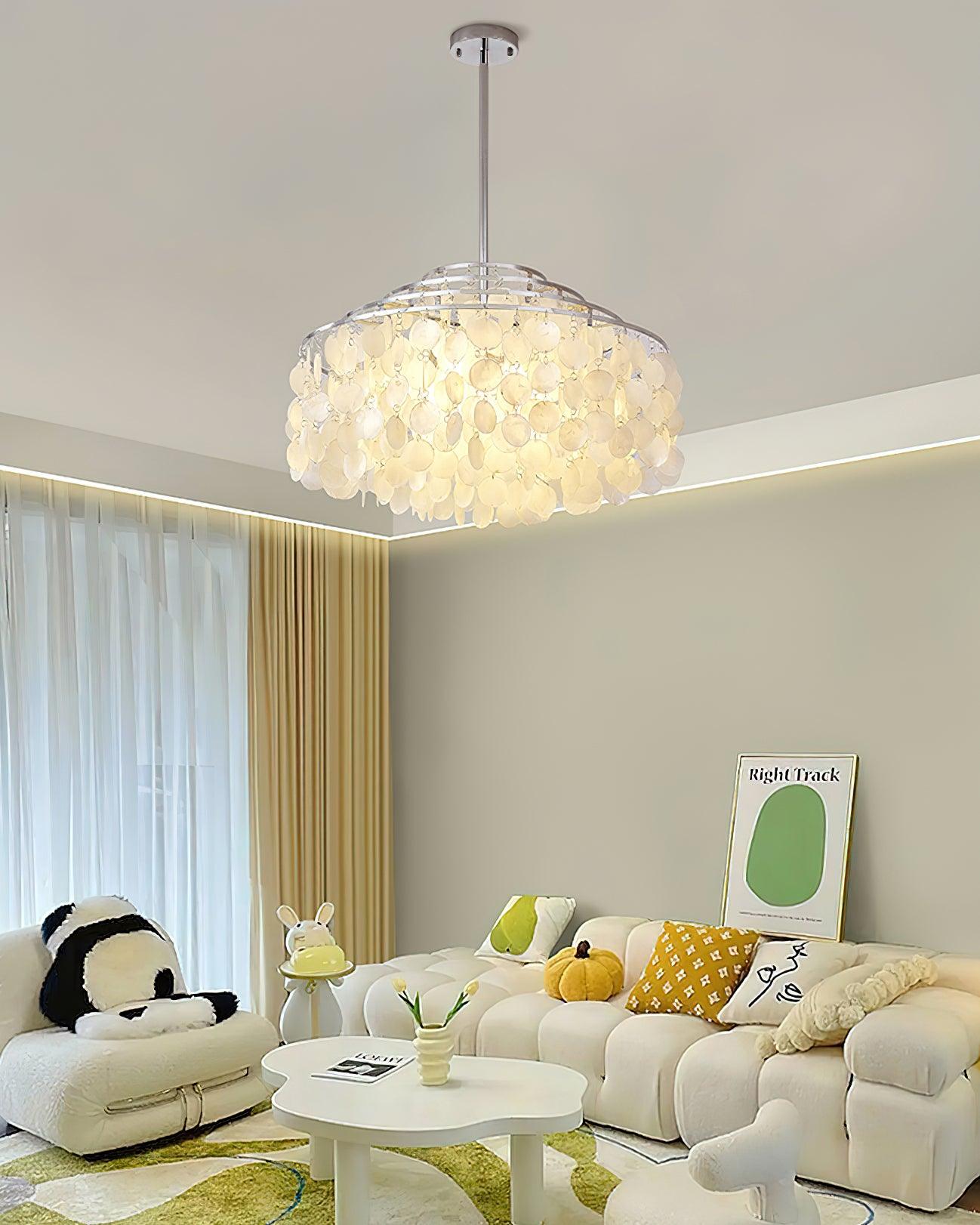 Round Shell Chandelier B