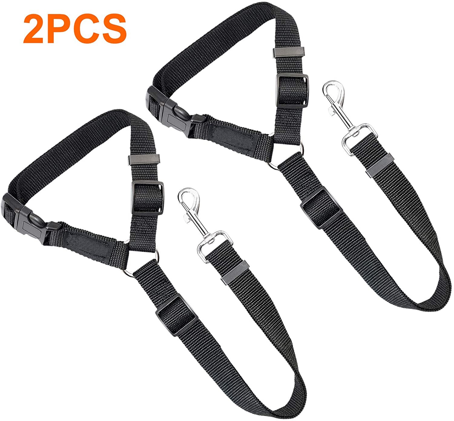 2 Packs Adjustable Pet Dog Cat Car Seat Belt Safety Leash Vehicle Seatbelt Harness