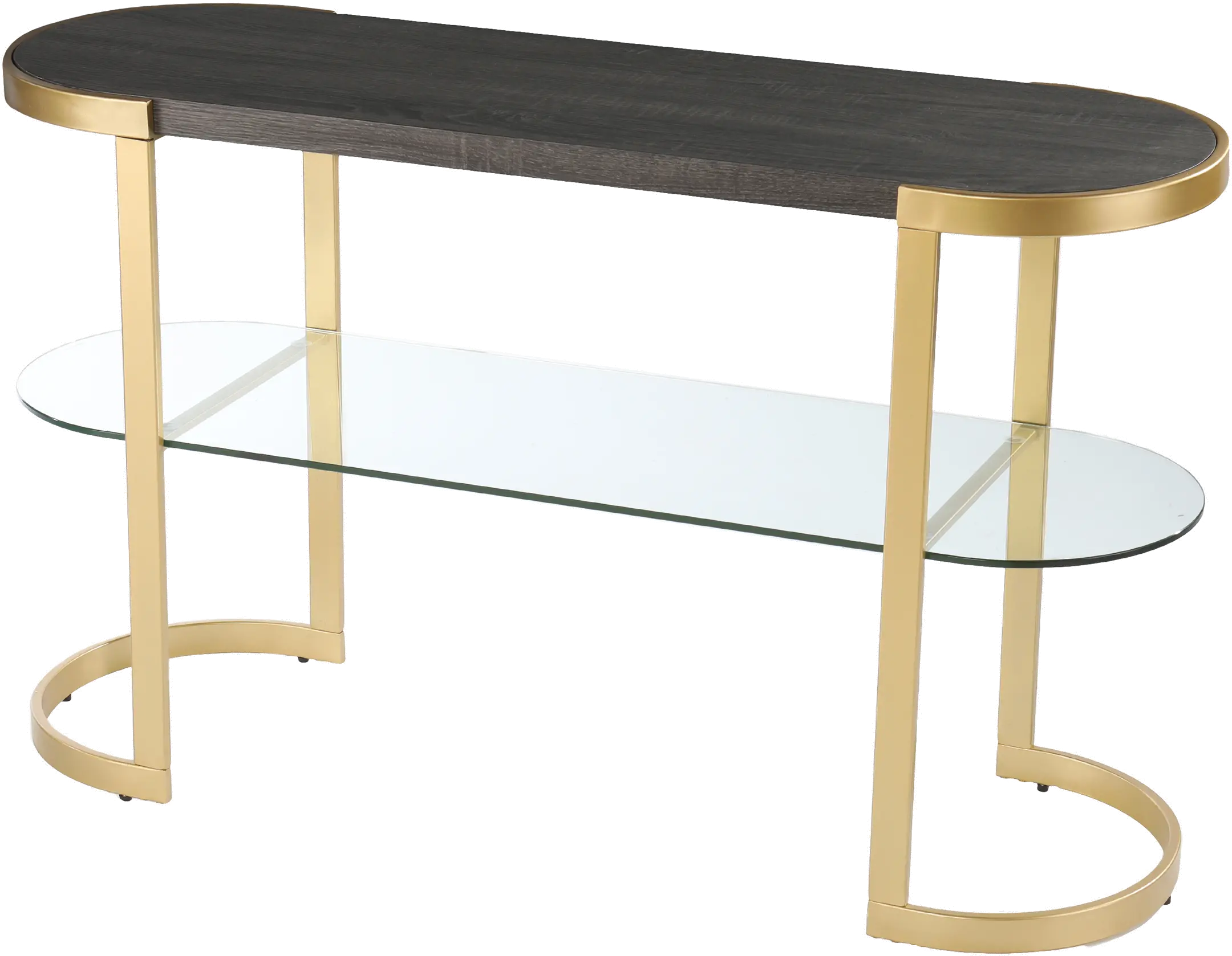 Otsento Gold and Ebony Console Table