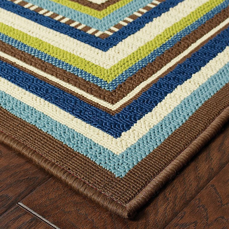 StyleHaven Cayman Framed Indoor Outdoor Rug