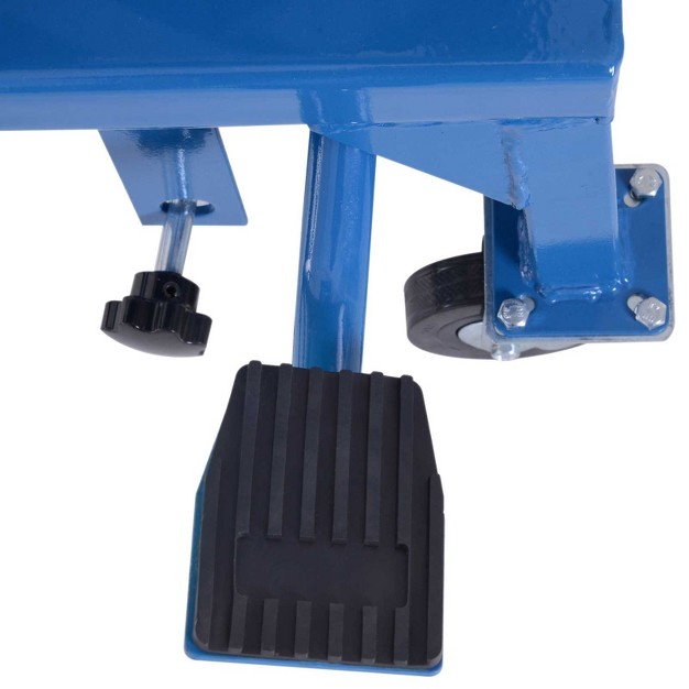 Durhand 300 Lbs Hydraulic Motorcycle Scissor Jack Lift Foot Step Wheels For Small Dirt Bikes