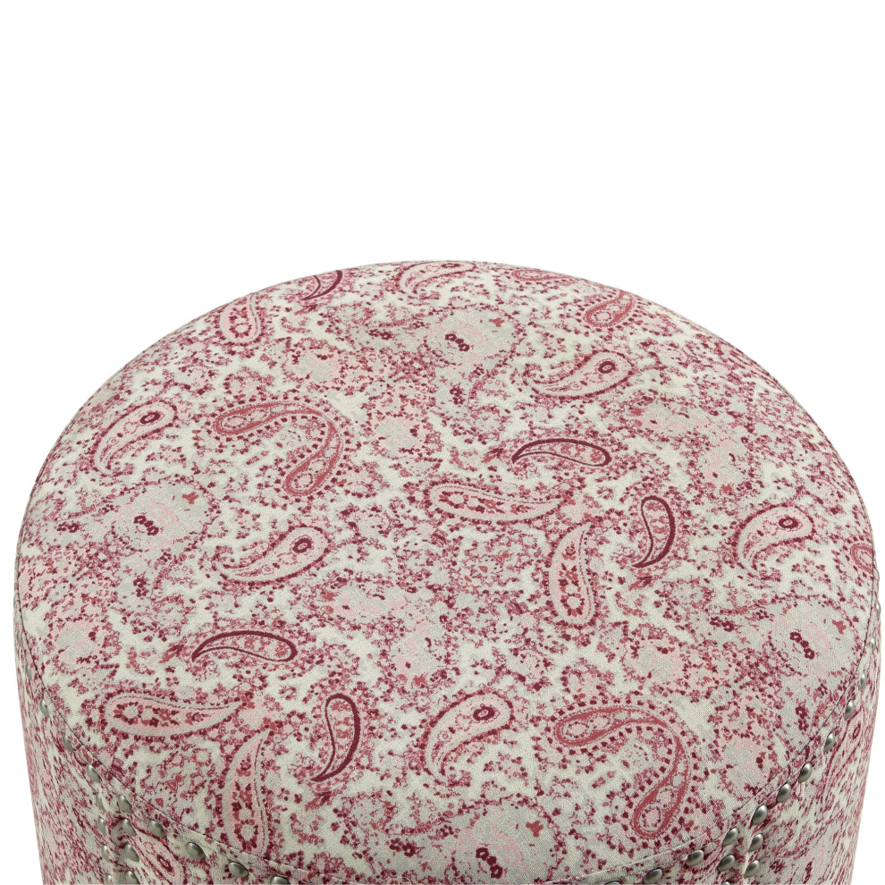 Rustic Manor Brookelynn Ottoman  Upholstered  Linen   Mediterranean   Footstools And Ottomans   by Inspired Home  Houzz