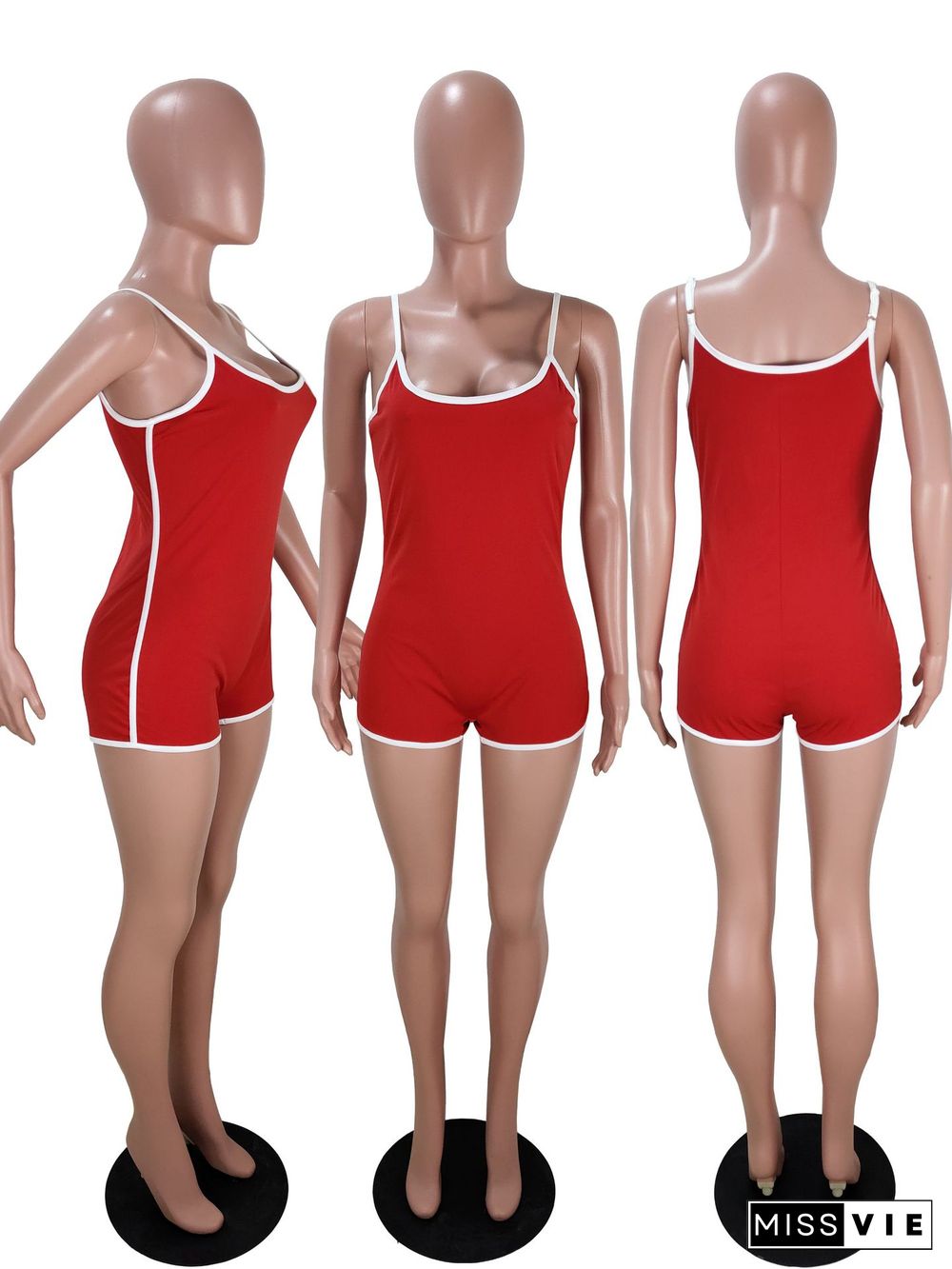 Casual Women Spaghetti Straps Sport Rompers