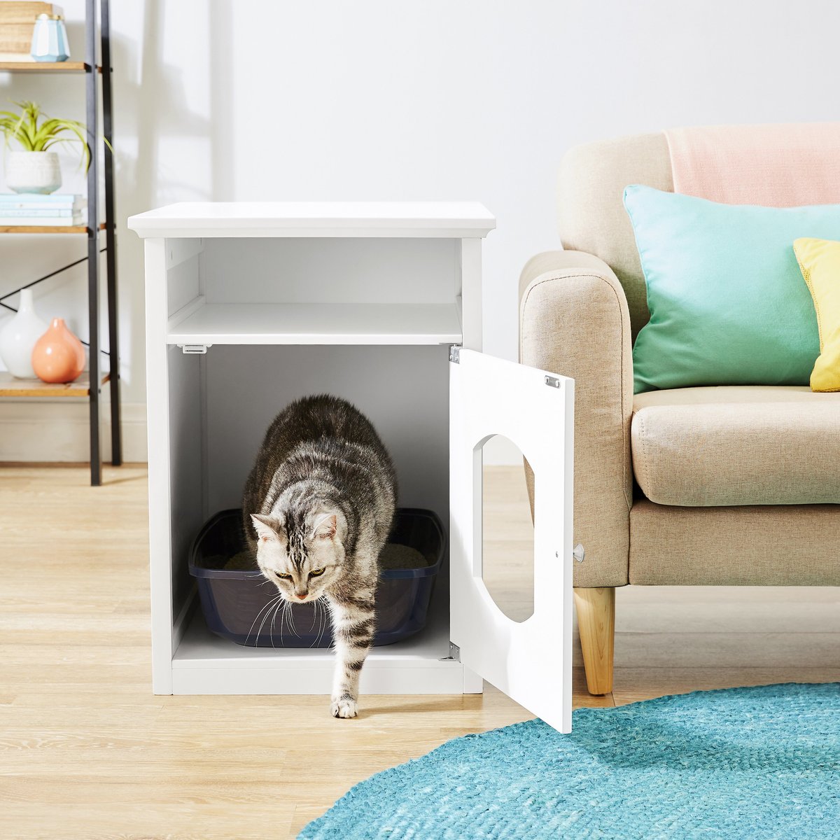 Frisco Decorative Side Table Cat Litter Box Cover