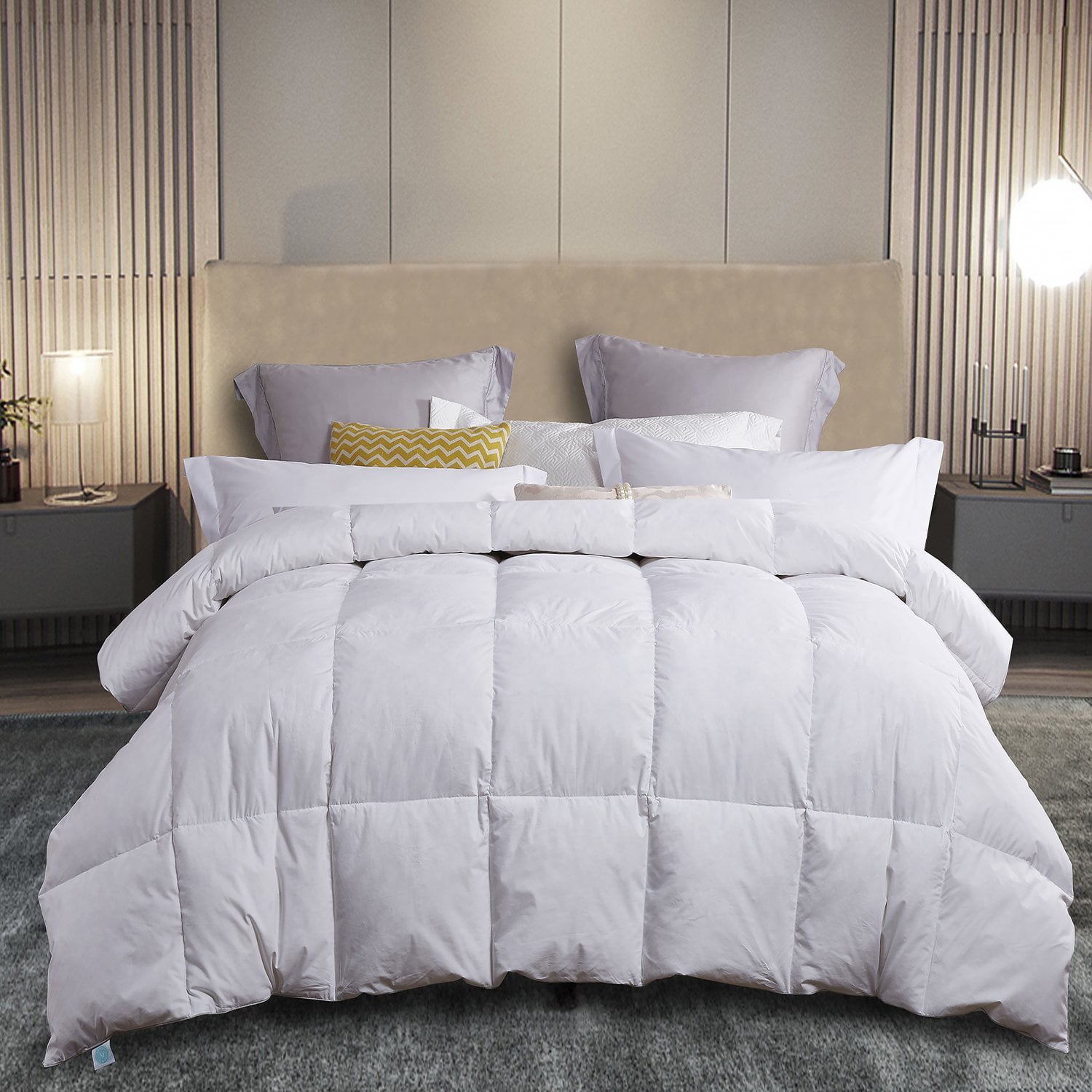 240 Thread Count White Feather and Down Comforter