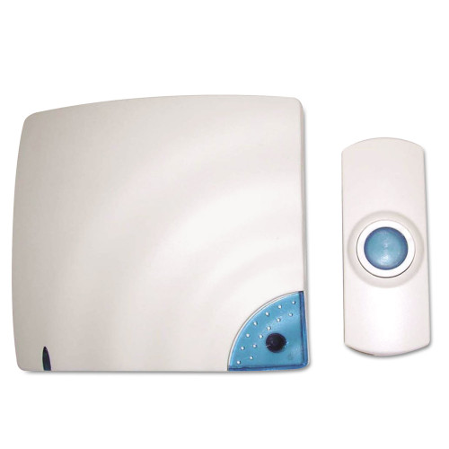 Tatco Wireless Doorbell， Battery Operated， 1.38 x 0.75 x 3.5， Bone (57910)