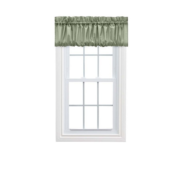 Rod Pocket High Quality Fabric Solid Color Window Balloon Valance 60 quot x15 quot Sage