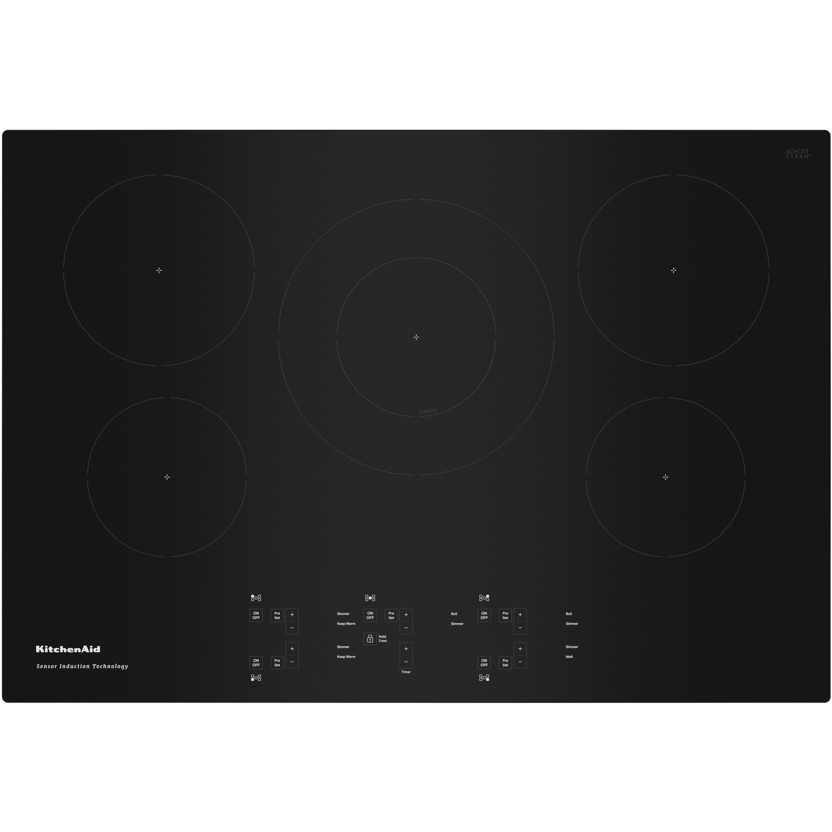 KitchenAid 30-inch Built-In Electric Induction Cooktop KCIG550