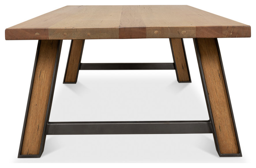 Missone Rectangle Coffee Table   Industrial   Coffee Tables   by Sideboards and Things  Houzz