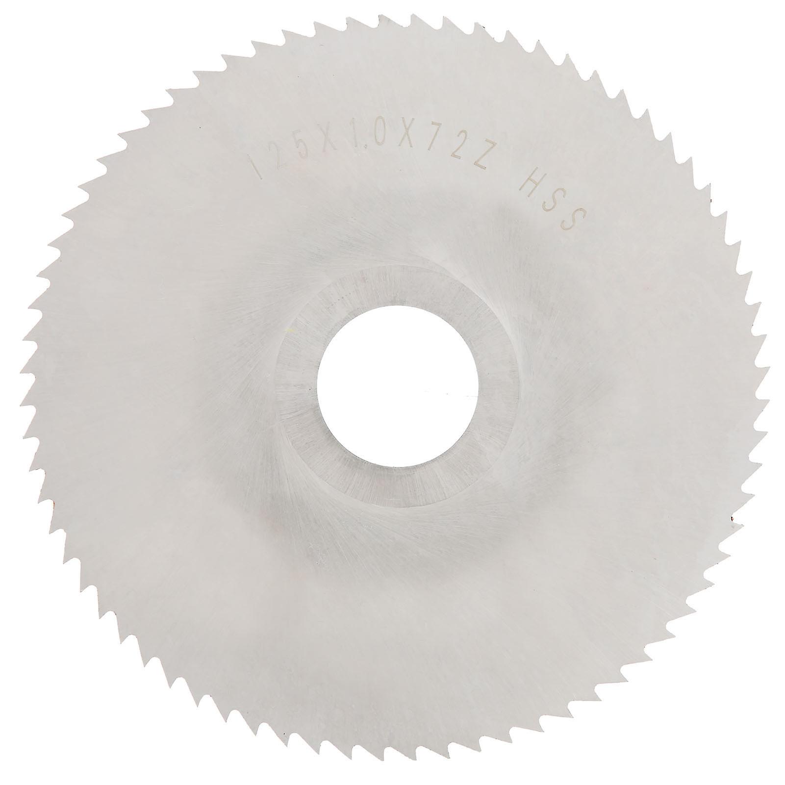 Circular Saw Blade Disc Cutting Blade High Speed Steel Milling Cutter Tool 125x1x27x72 Teeth