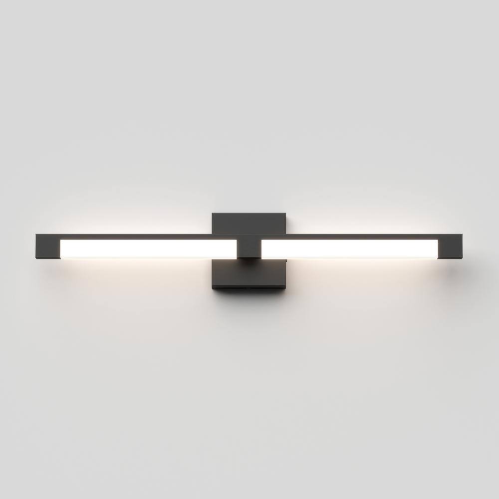 Artika Tivoli 27 in. 1-Light Integrated LED Matte Black Modern Bath Vanity Light Bar Wall Fixture for Bathroom Mirror VAN-TROC-HD2BL