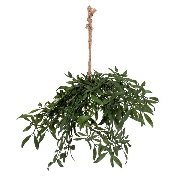 Vickerman 18 Green Artificial Mistletoe with Rope Hanger，2 per bag.