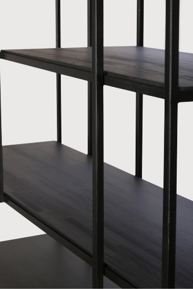 Multilevel Teak Bookcase  OROA Studio   Contemporary   Bookcases   by Oroa   Distinctive Furniture  Houzz