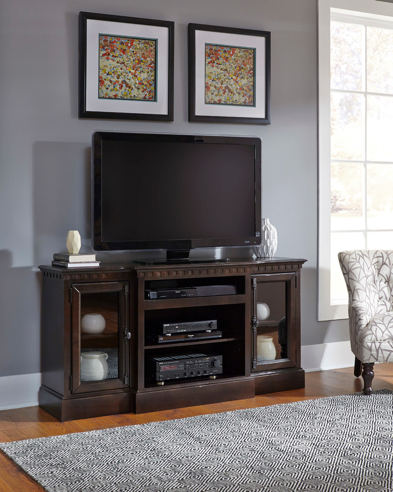 Andover Court 64 quotConsole   Transitional   Entertainment Centers And Tv Stands   by Homesquare  Houzz