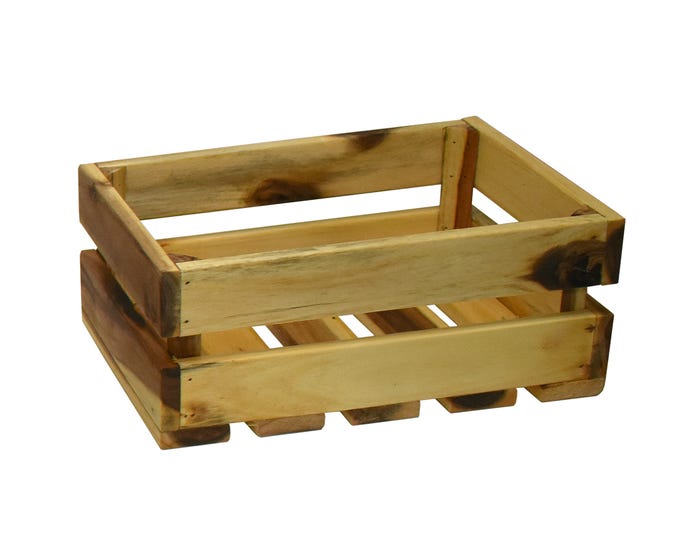 Avera Wood Crate Planter 11.5 inch AWP015115