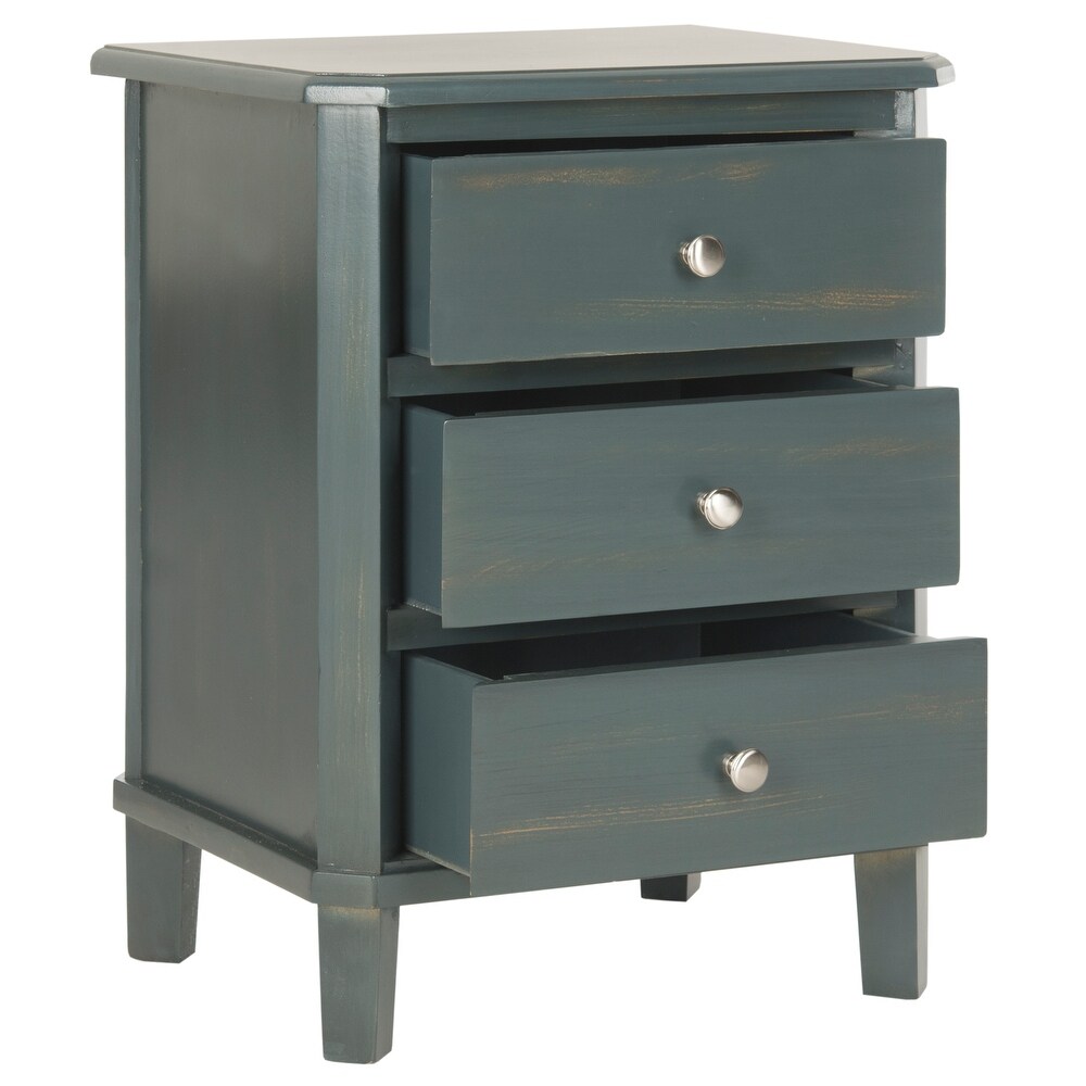 SAFAVIEH Joe Dark Teal End Table   18.1\